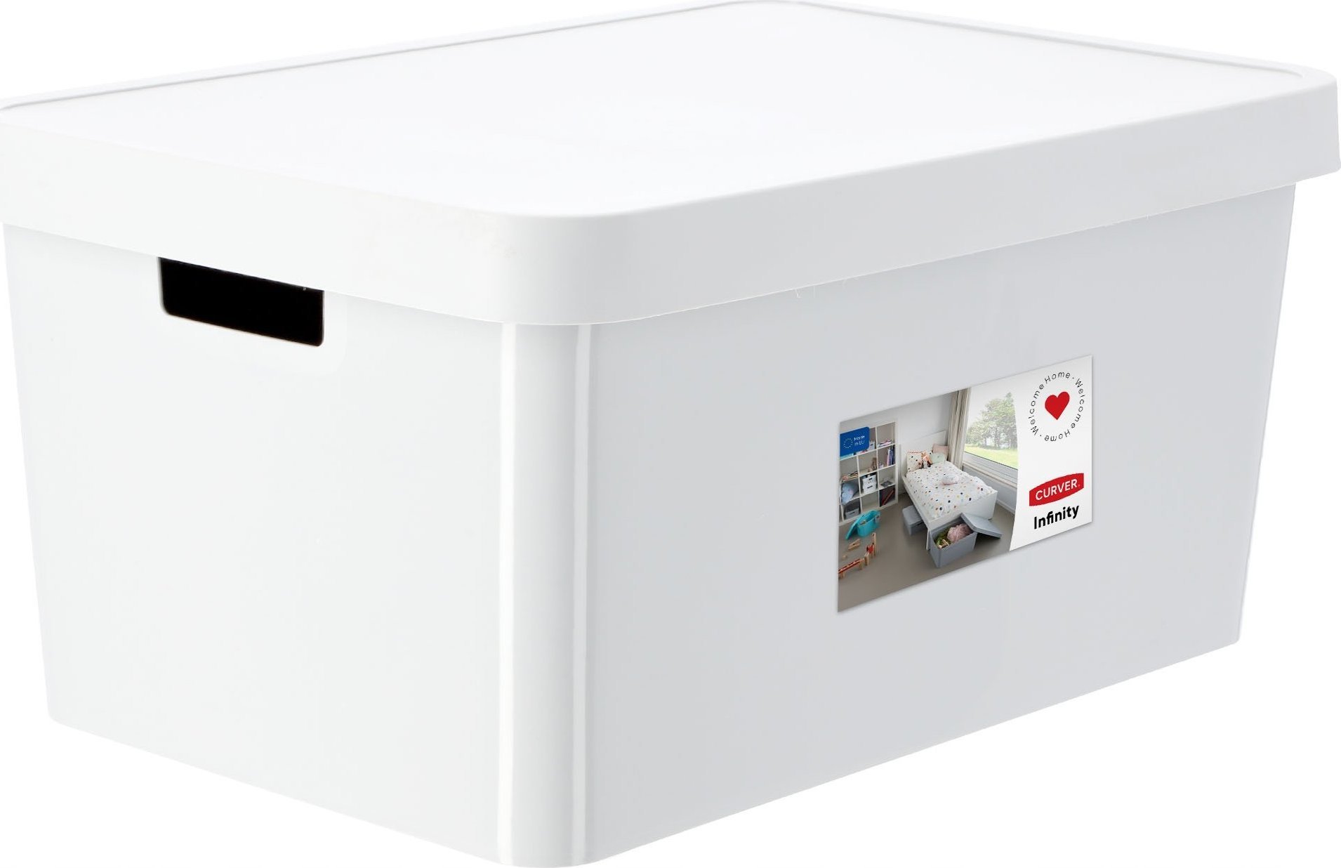 Kadax Curver Pojemnik Pudełko Z Pokrywką 45 L Biały