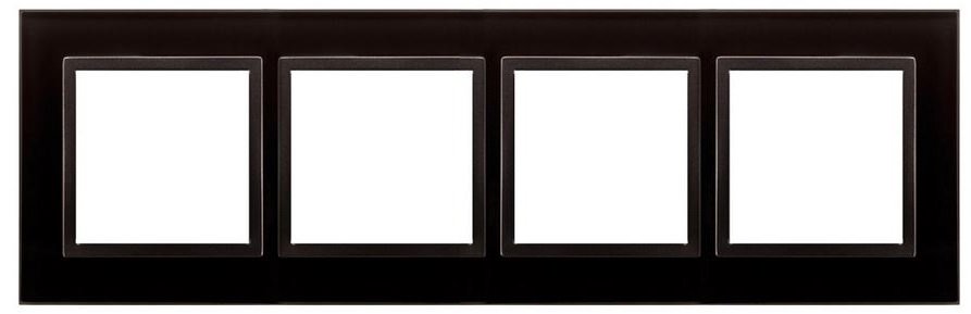 Kontakt-Simon Ramka poczwórna szkło zastygła lawa - DRN4/73