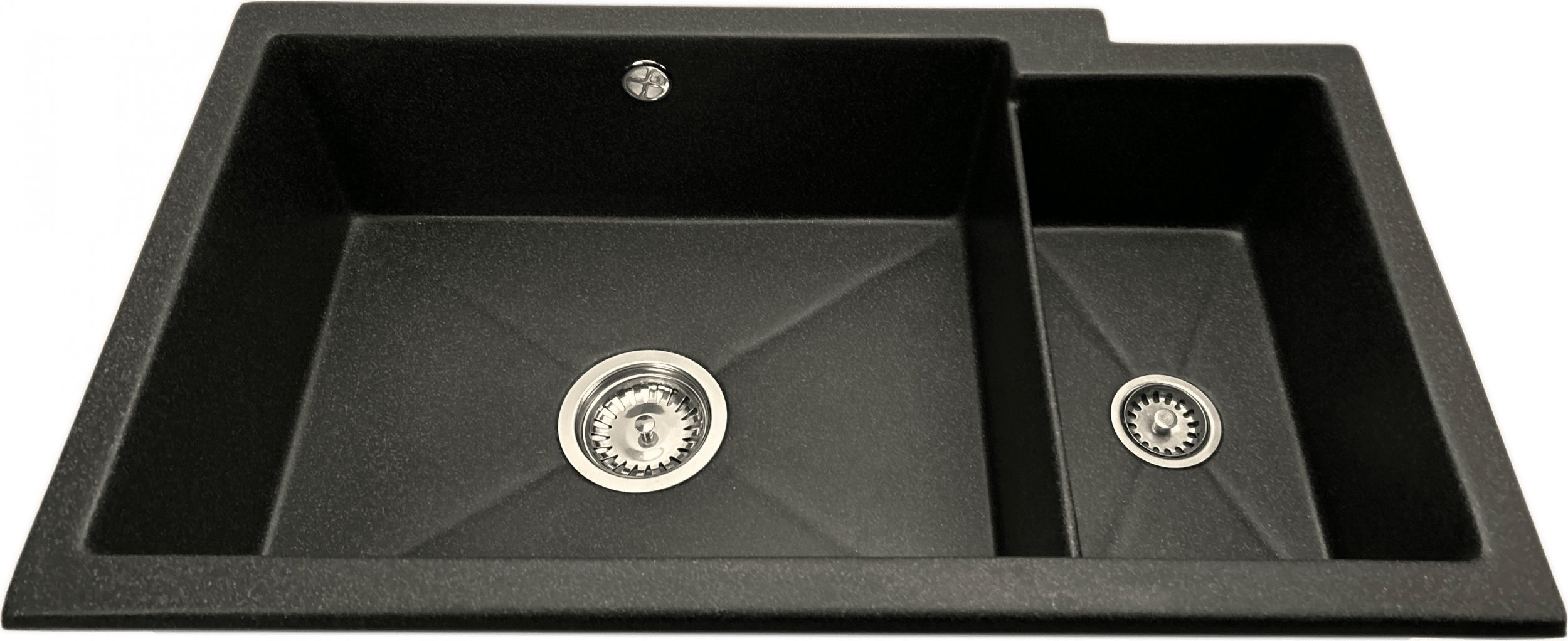 Zlewozmywak PREHNIT Zlewozmywak podblatowy AQVA DUO grafit