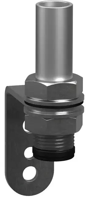 Uniwersalny element montażowy, kolumna świetlna, metalowy uchwyt L i aluminiowy maszt 100mm, Harmony XVB7, XVZ100T