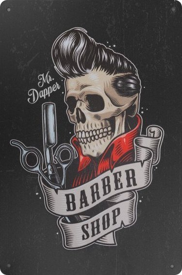 Activeshop Tablica ozdobna barber B019