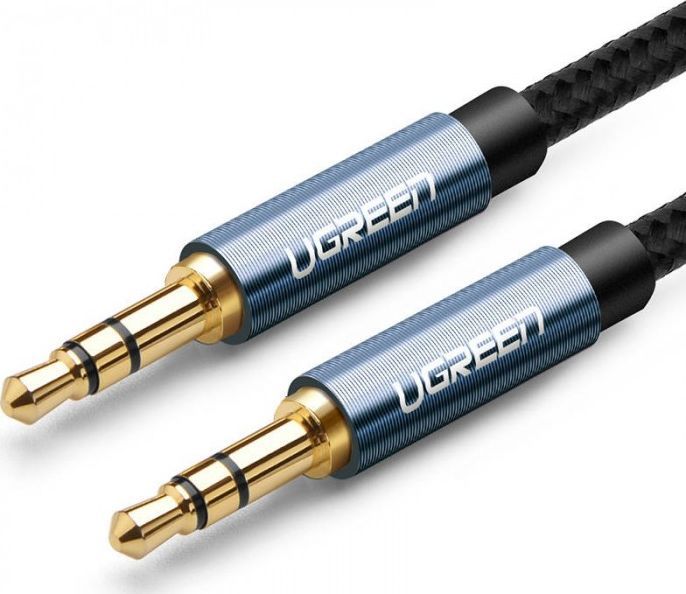 Kabel Ugreen Jack 3.5mm - Jack 3.5mm 2m niebieski (UGR639BLU)