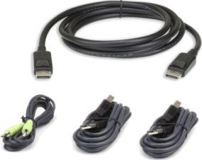 Kabel Aten ATEN 2L-7D03UDPX4 Zestaw bezpiecznych kabli KVM USB DisplayPort 3 m