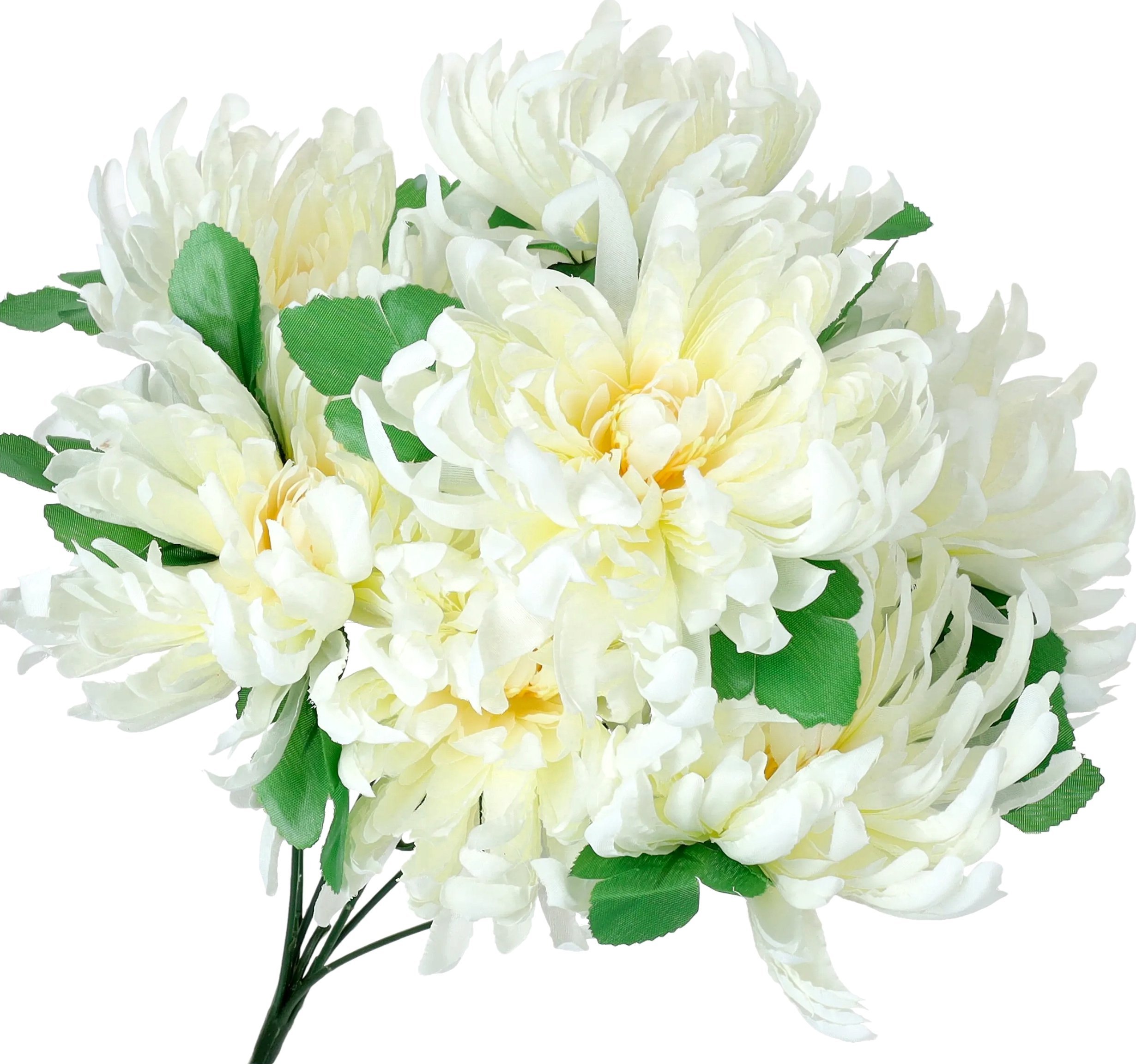 CHRYZANTEMA kwiaty sztuczne BUKIET do wazonu kompozycja WIĄZANKI na STROIK