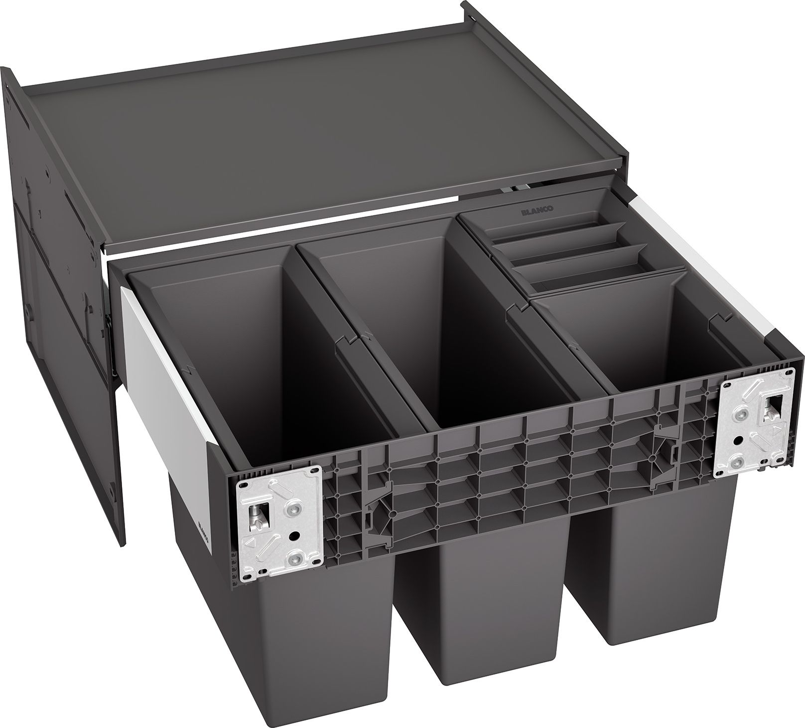 Kosz na śmieci Blanco szafkowy szary (526206)