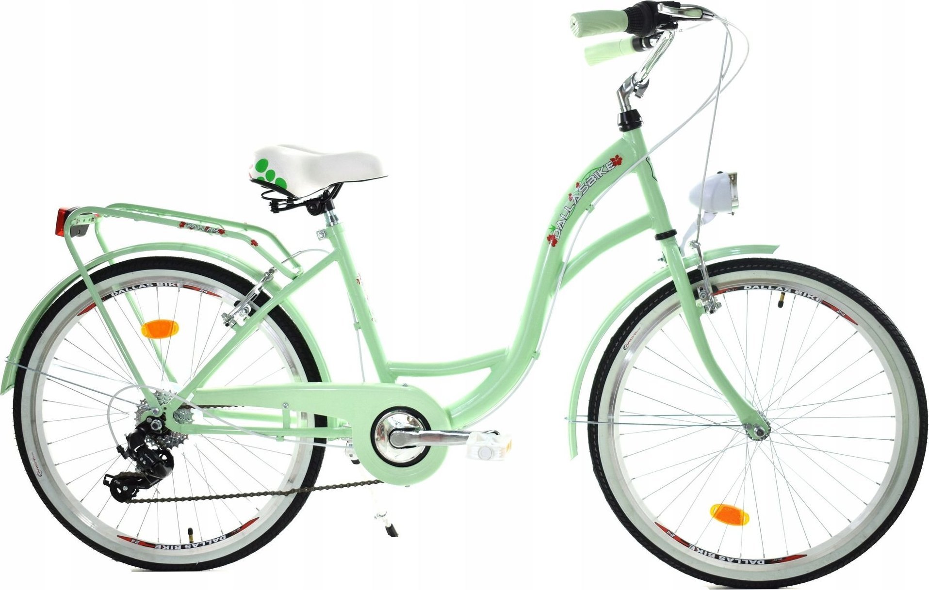 Dallas Bike Rower Dallas City 28" 7spd - miętowy z białym