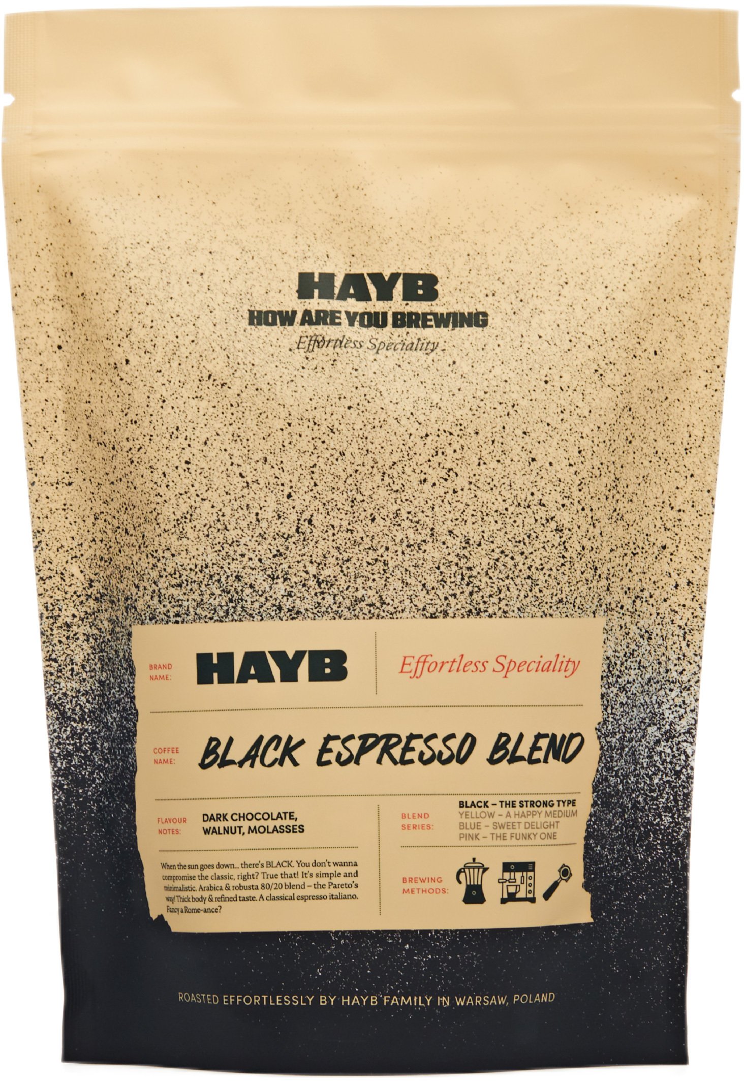 Kawa ziarnista HAYB Black Espresso Blend 250 g