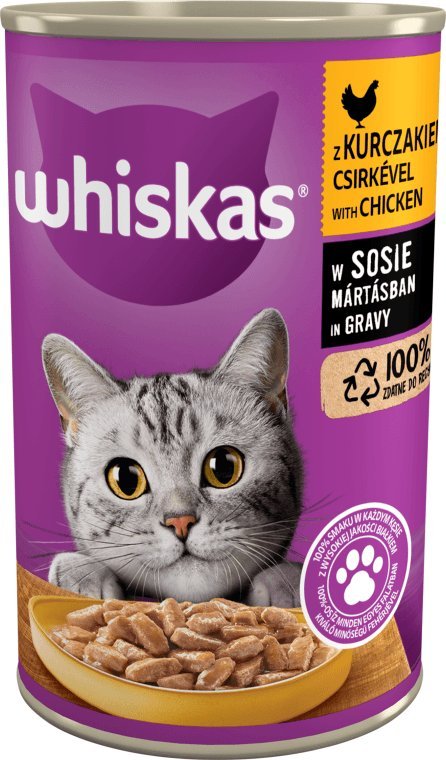 Whiskas Whiskas Mokra karma dla kotów z kurczakiem w sosie 400 g