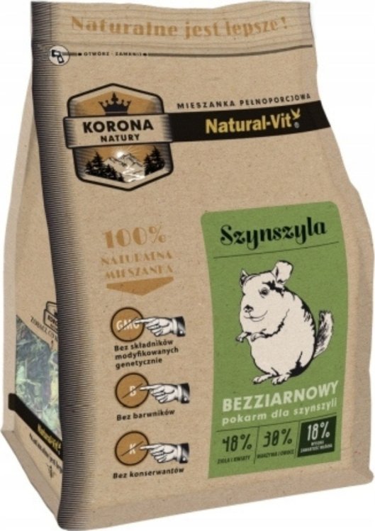 Natural-Vit NATURAL - VIT - Korona Natury mieszanka dla szynszyla 1,6kg