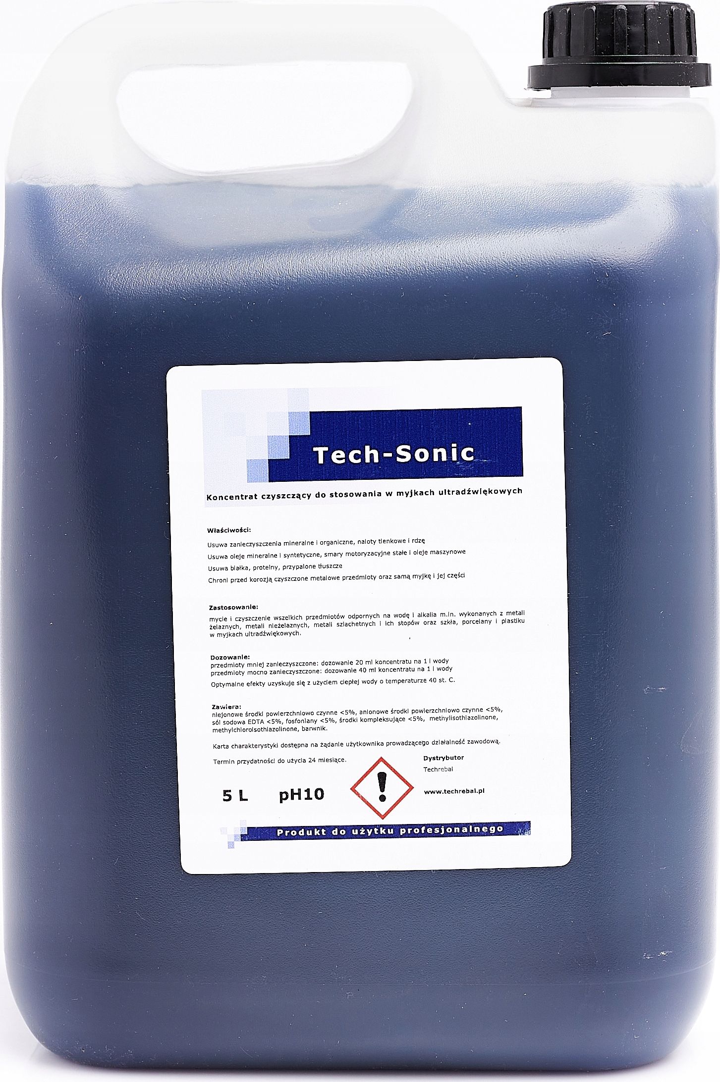 Techrebal KONCENTRAT PŁYN 5L DO MYJKI ULTRADŹWIĘKOWEJ SONIC
