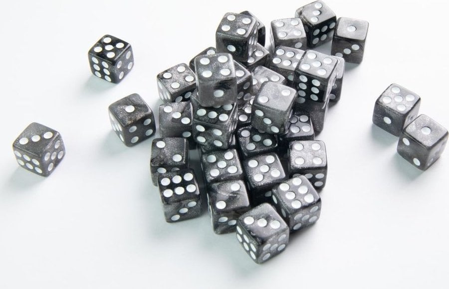 Gamegenic Gamegenic: Galaxy Series - D6 Dice Set (12 mm) - Moon