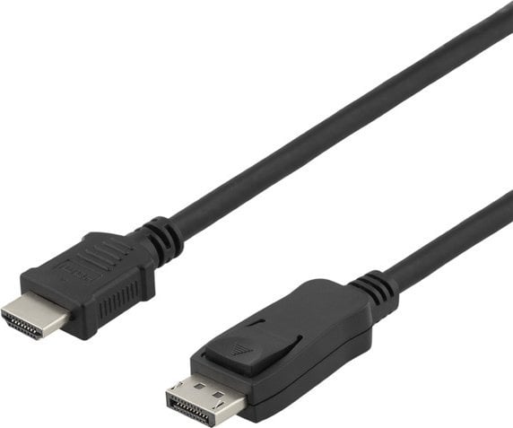 Kabel Deltaco Kabelis DELTACO DisplayPort į HDMI, 4K UHD, 2m, juodas / DP-3020-K / R00110012