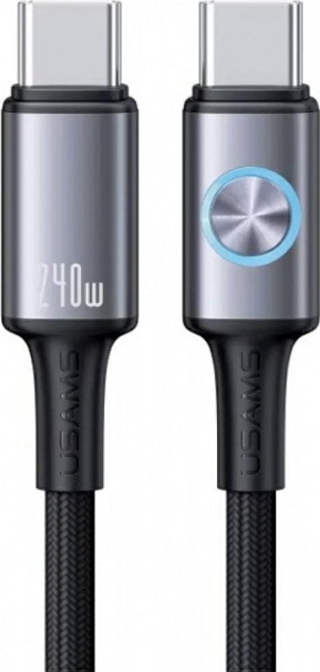 Kabel USB Usams USB-C - USB-C 1.2 m Szary (SJ751USB01)