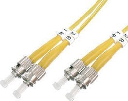 LogiLink 3m, 9/125, ST - ST kabel InfiniBand / światłowodowy Żółty