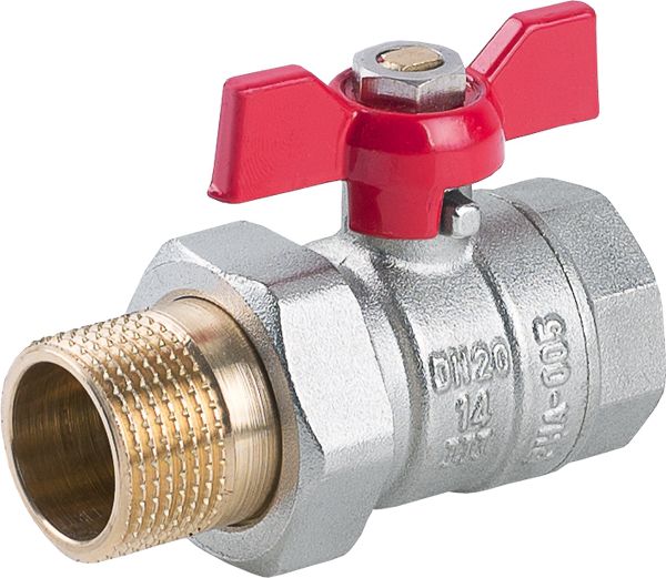 Perfexim Zawór kulowy wodny WZ DN15 ze śrubunkiem motylek wzmocniony PHA-005 G1/2 (00-005-0150-000)