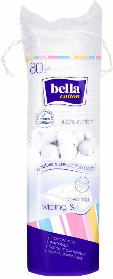 Bella Płatki Kosmetyczne Okrągłe Bella Cotton 80 szt.