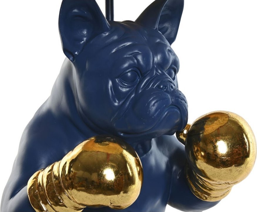 Lampa stołowa Bigbuy Home Lampa stołowa Home ESPRIT Niebieski Czarny Pomarańczowy Złoty Żywica 50 W 220 V 36 x 36 x 55 cm (2 Sztuk)