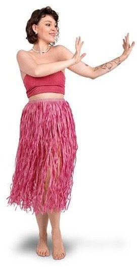 Spódnica z rafii rozmiar dla dorosłych różowa