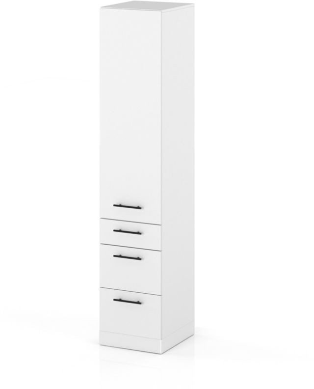 Słupek Kuchenny Stojący 40cm Szafka 3 Szuflady S40s3 Spremium Biały Mat