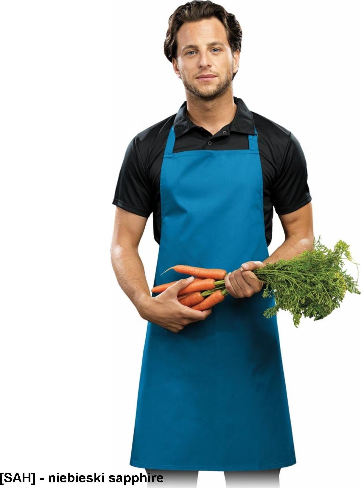 R.E.I.S. FPB-KL - fartuch z regulacą na szyi - niebieski sapphire - 72x86 cm.