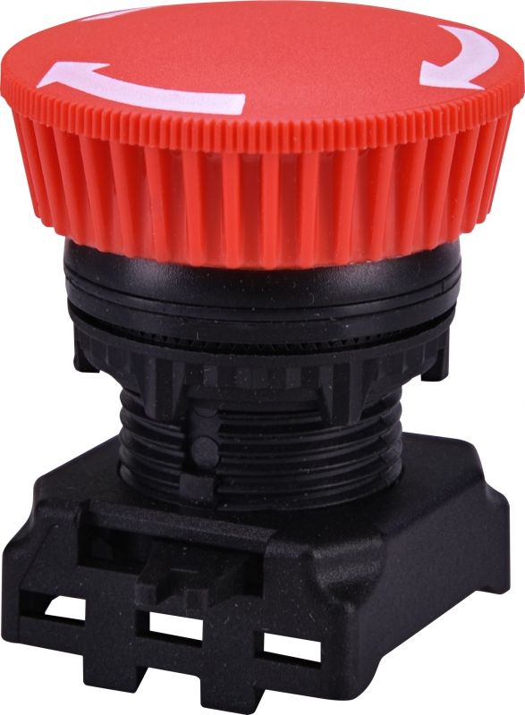 Eti-Polam Napęd z guzikiem grzybkowym, 40 mm Czerwony (EGM-T-R 004771290)
