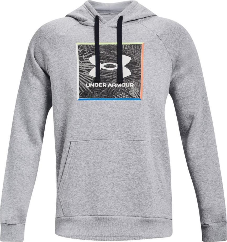 Under Armour Bluza męska Under Armour UA Rival Flc Graphic Hoodie szara 1370349 011 S