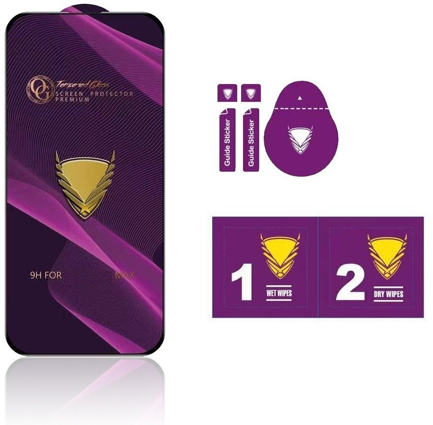 Szkło hartowane OG Premium do Xiaomi Redmi Note 14 4G / 14 5G czarna ramka