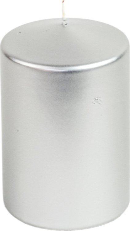 Direct Home and Garden Świeca klasyczna metalik srebrna