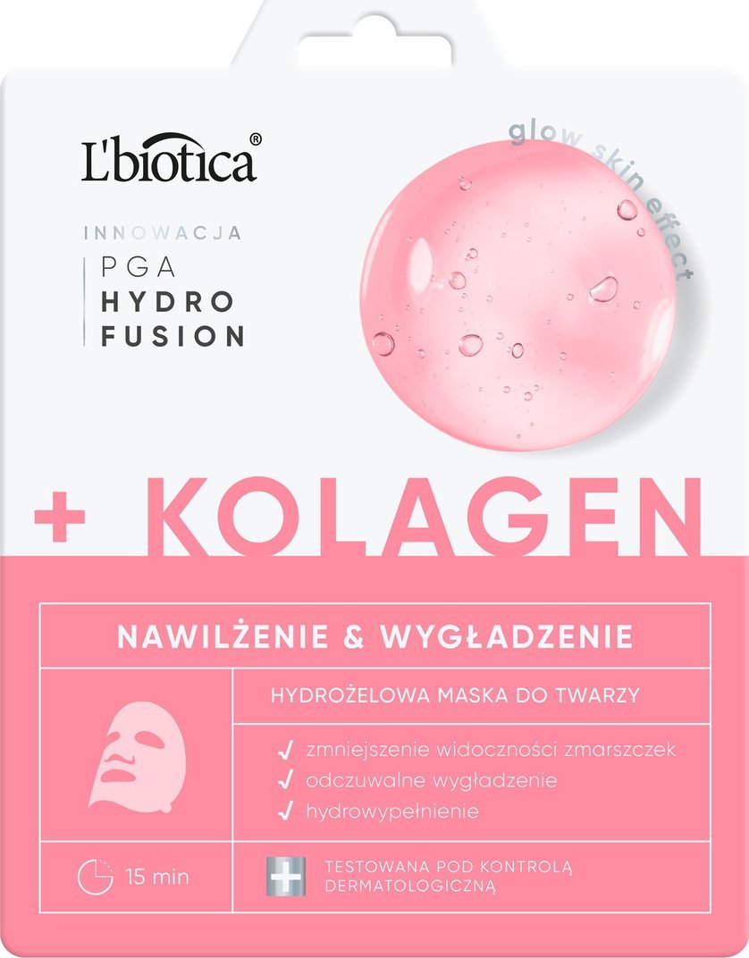 Lbiotica / Biovax L`biotica pga hydr fusion + kolagen hydrożelowa maska do twarzy-nawilżenie i wygładzenie