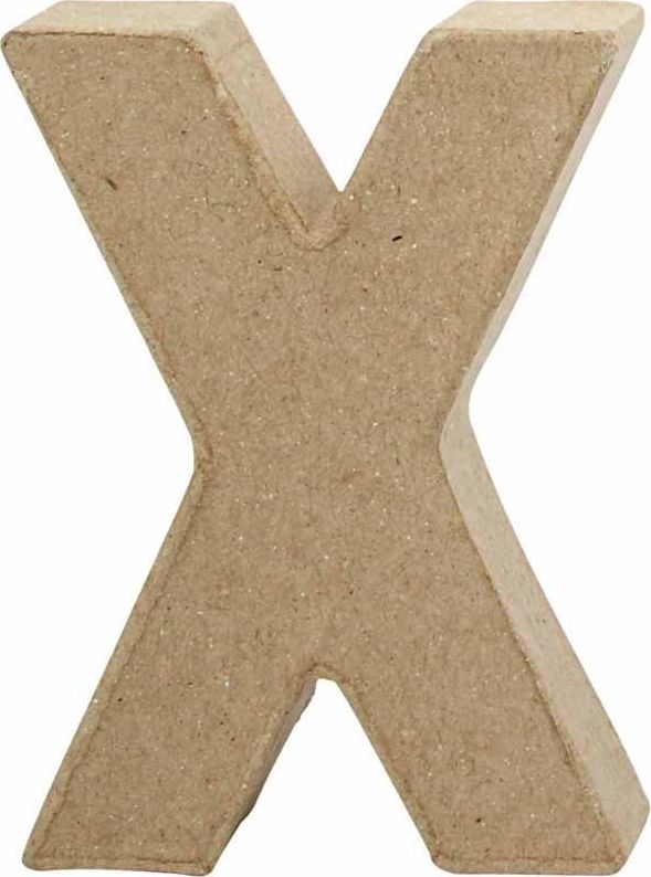 Creativ Company Litera X z papier-mache H: 10 cm