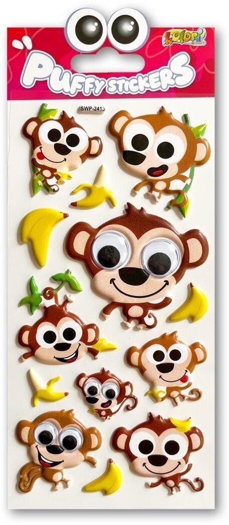 Naklejki puffy Monkey Eyes