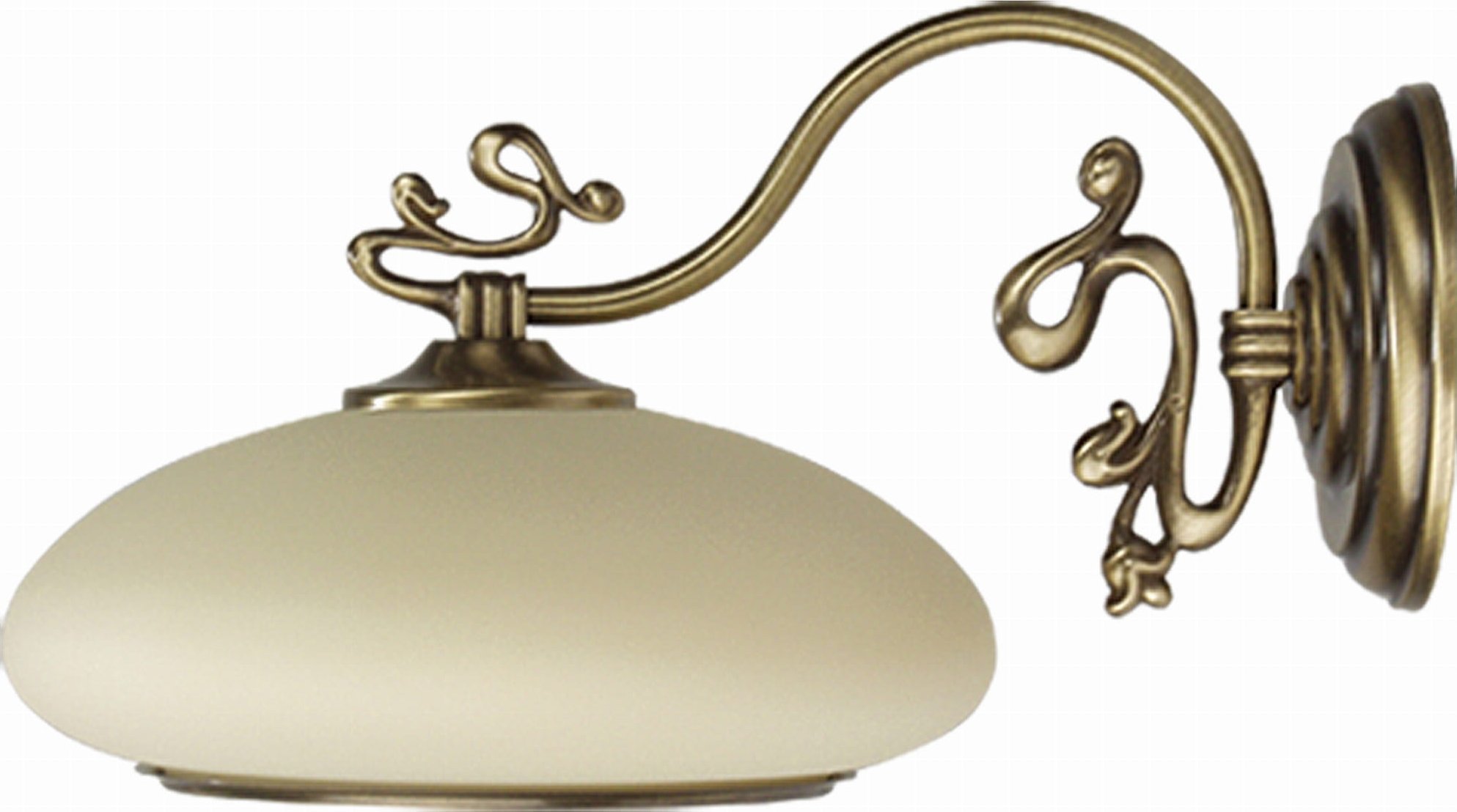 Kinkiet Solar Lampa ścienna kinkiet z mosiądzu Róża