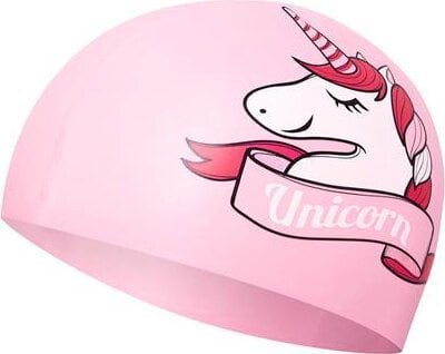 Nils Extreme NQC UNICORN RÓŻOWY DZIECIĘCY CZEPEK SILIKONOWY NILS AQUA