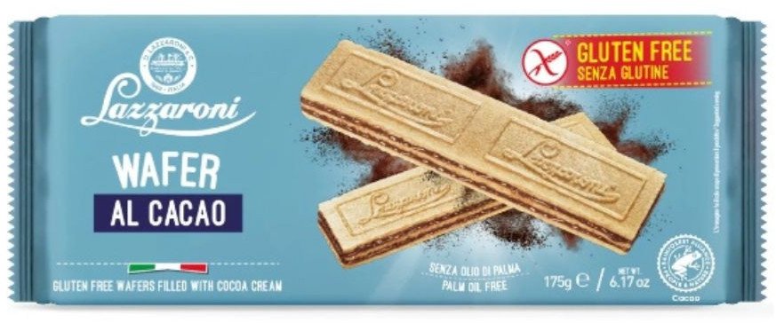 Lazzaroni Wafle bezglutenowe Wafle z kakao Bezglutenowe 175g -