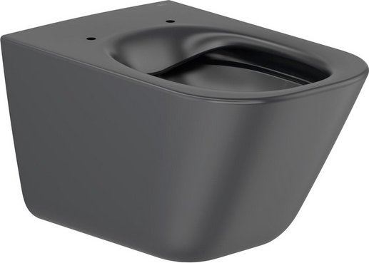 Miska WC Alkotest A34647L080 / ROCA / GAP SQUARE / MISKA WC 54CM PODWIESZANA RIMLESS CZARNY MAT /