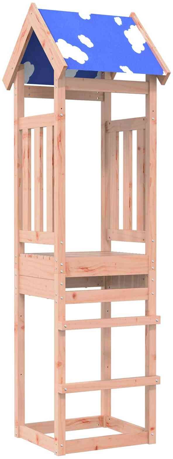 vidaXL Wieża zabaw Brązowy 52.5 x 46.5 x 208 cm Drewno Douglas lite