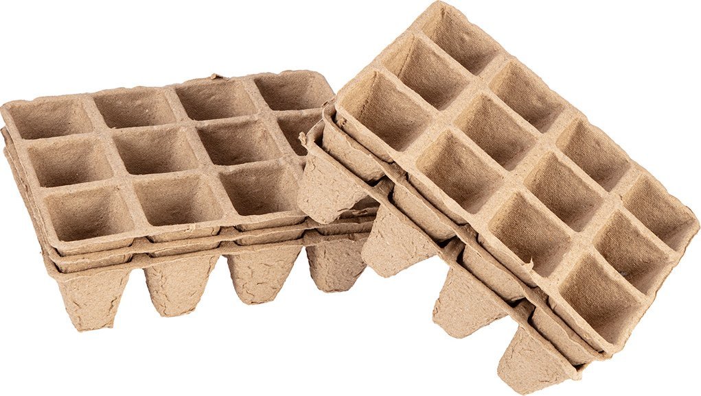 Verto Rozsadniki torfowe małe (3x4 otwory) 16 x 12 x 4.5 cm, 5 sztuk