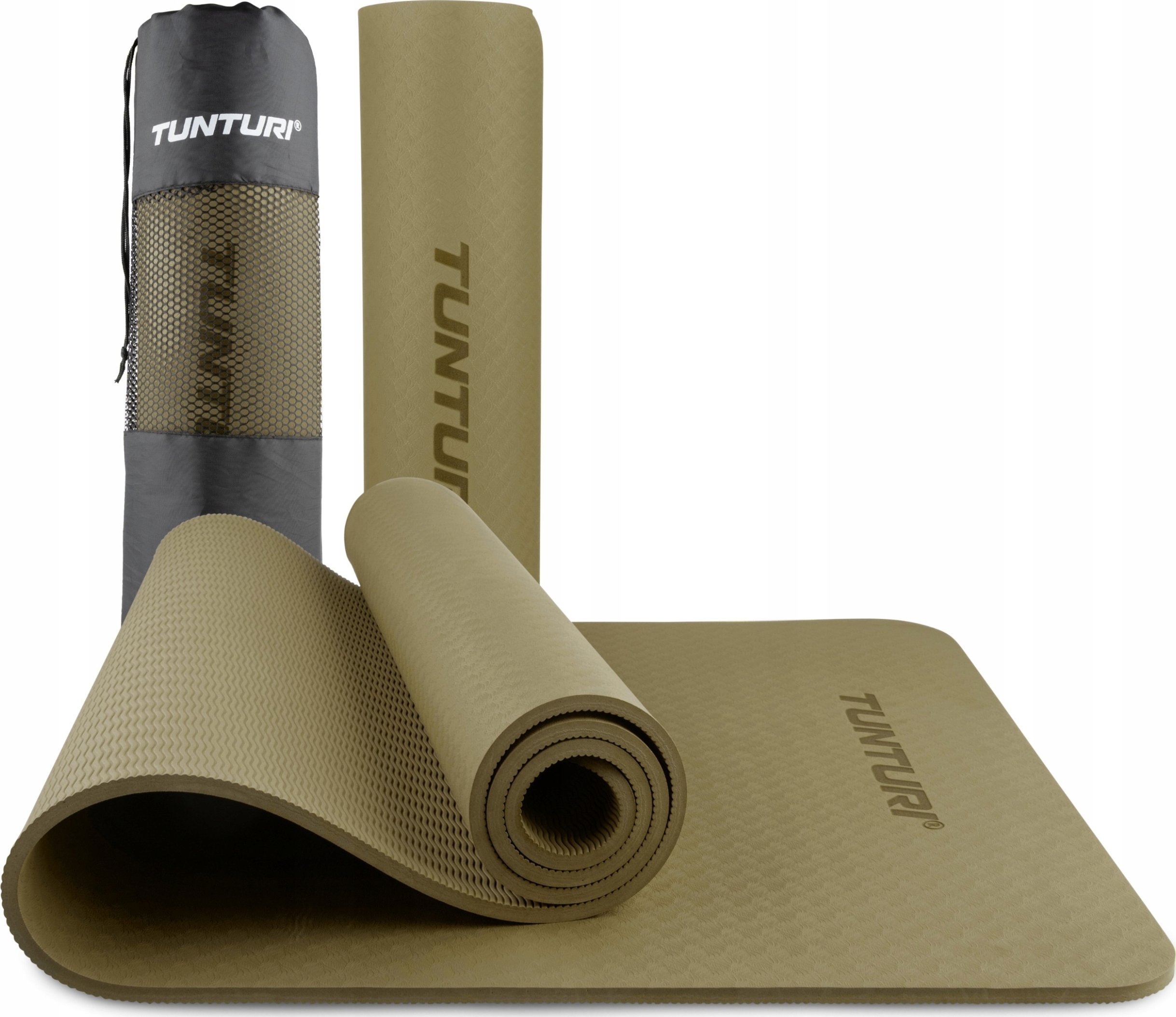 Tunturi Jogos kilimėlis TUNTURI YOGA & FITNESS MAT 8 MM (Spalva: Army žalias)