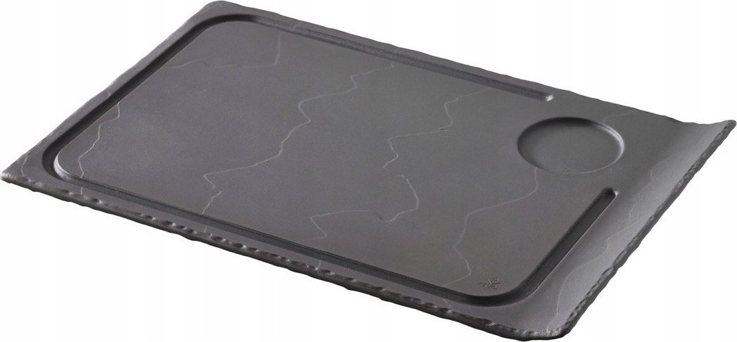 BASALT Talerz do steków z wygiętą krawędzią