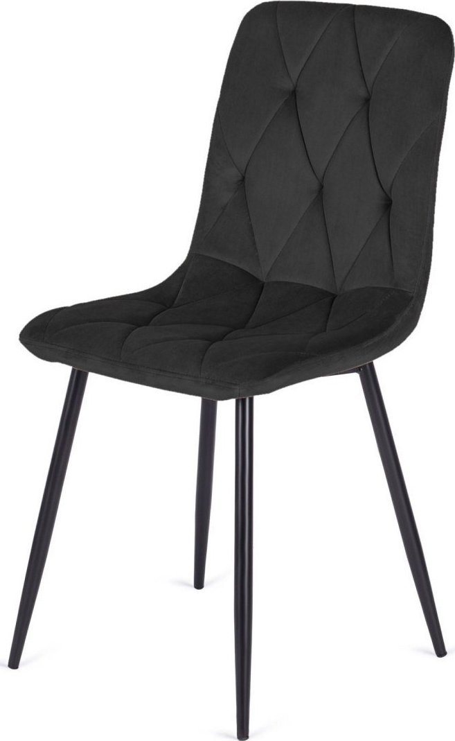 Lugano Krzesło tapicerowane BORGO VELVET BLACK