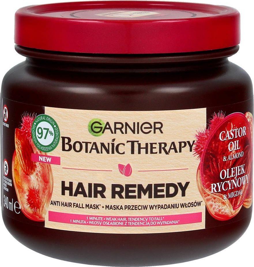 Garnier Botanic Therapy Maska przeciw wypadaniu włosów z olejkiem rycynowym 340ml