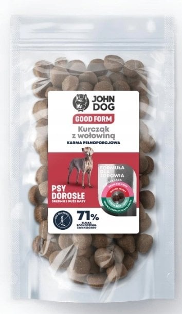 John Dog GOOD FORM Ś/D RASY Kurczak z wołowiną 120g