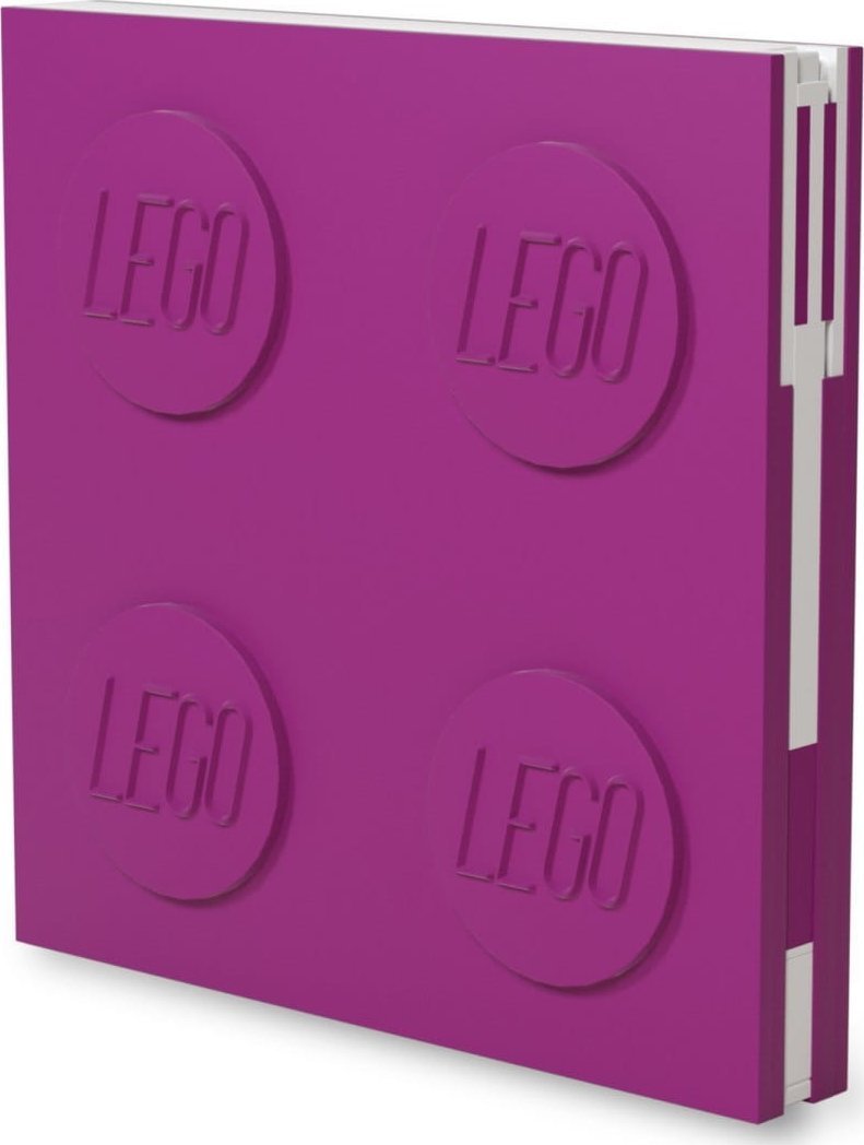 LEGO LEGO Classic 52438 Kwadratowy notatnik LEGO z długopisem - Rózowy