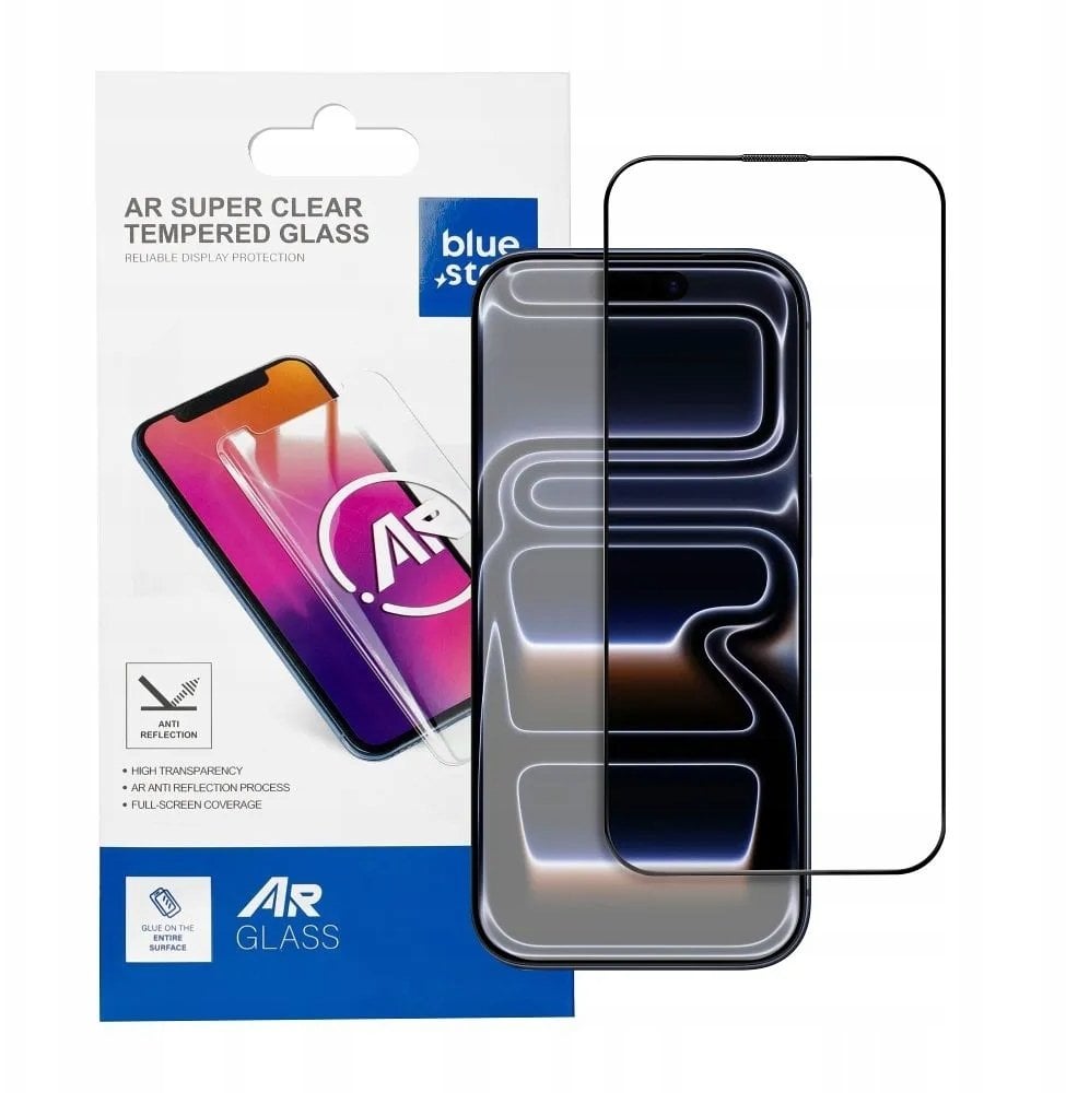 Blue Star Szkło hartowane do iPhone 17 PRO czarne
