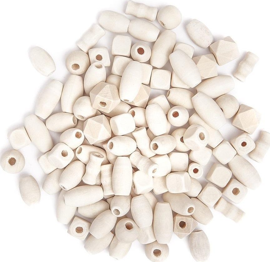 Koraliki drewniane 50g