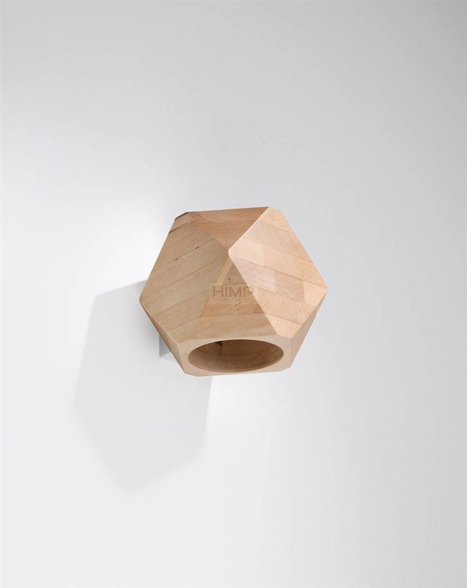 Kinkiet Sollux Lighting Kinkiet WOODY naturalne drewno himp