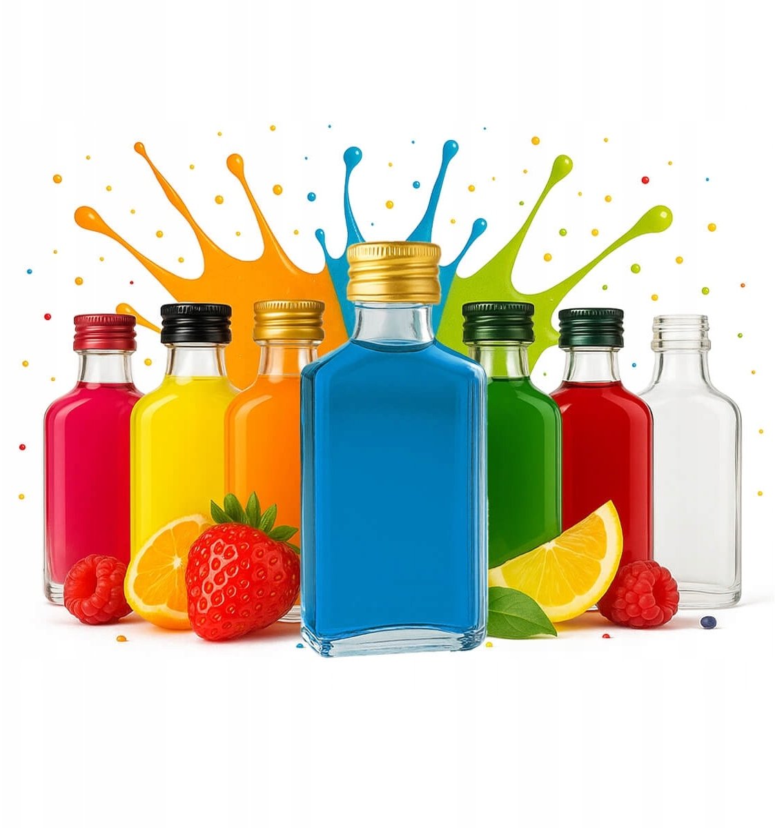 10x BUTELKA PIERSIÓWKA LAURA 40ML+ ZAKRĘTKA NA Likier Próbki Prezent