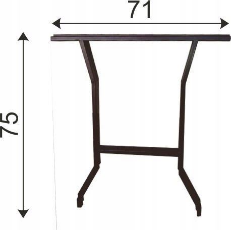 Unimet Noga stalowa do stołu kpl. 2 szt.