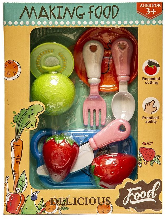 Owoce mały zestaw do krojenia z akcesoriami