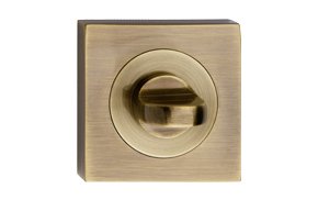 Verso Szyld kwadratowy z kołem WC patyna VSKPW